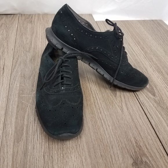 Cole Haan‎ zero grand black 9.5 suede oxfords